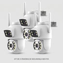 Câmera de Segurança Wi-Fi 360° Dupla Full HD com Visão Noturna – Villare Beleza