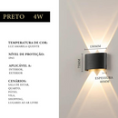 Arandela LED Meia Lua Parede IP65 Bivolt Luz Quente – Villare Beleza