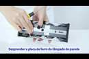 Arandela LED Meia Lua para Parede branco quente bivolt com Proteção IP65 para uso interno e externo
