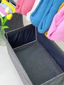 KIT 2/4/6/8 Cesto Organizador de Guarda Roupas Reforçado Caixa para Armazenar Multiuso Rígido