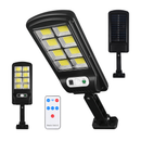 Luminária Solar Poste Rua Refletor 200W Sensor Movimento Prova D' Água Controle