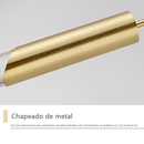 Pendente Led Luxuoso Tubular Golden Luminaria De Teto 3cor bivolt