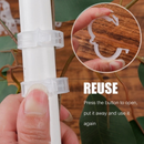 100Pcs Clip De Planta Fivela Clipes De Suporte Abraçadeiras De Plástico Suporta Ferramentas