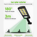 Luminária Solar Poste Rua Refletor 200W Sensor Movimento Prova D' Água Controle