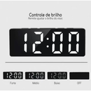 Relógio Digital Despertador LED com Temperatura | Villare Beleza