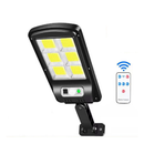 Luminária Solar Poste Rua Refletor 200W Sensor Movimento Prova D' Água Controle