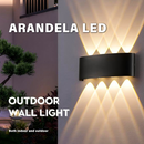 Arandela LED Meia Lua para Parede branco quente bivolt com Proteção IP65 para uso interno e externo