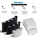Arandela LED Meia Lua para Parede branco quente bivolt com Proteção IP65 para uso interno e externo