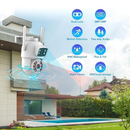 Câmera De Segurança Lente Dupla ICSEE IP66 Wi-Fi 360° Sensor Movimento Visão Noturna 2 em 1 Fixa + Giratória