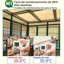 Tela Sombreamento 90% para Garagem e Piscina, Proteção UV e Instalação Rápida