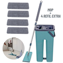 Rodo Mágico - Mop Flat Giratório com Balde 5L e 2 Refis | Villare Beleza