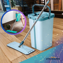 Rodo Mágico - Mop Flat Giratório com Balde 5L e 2 Refis | Villare Beleza