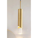 Pendente LED Tubular Dourado 5W 3 Cores de Luz | Villare Beleza