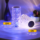 Luminária de Mesa de Cristal LED 16 Cores com Controle — Villare Beleza