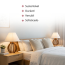 2 Abajur Luminária Com Cúpula de Mesa Quarto Escritório Sala Cabeceira