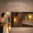 Sensor De Luz LED Luz Noturna Sem Fio Carregamento USB Comutação De Luz Quente E Fria