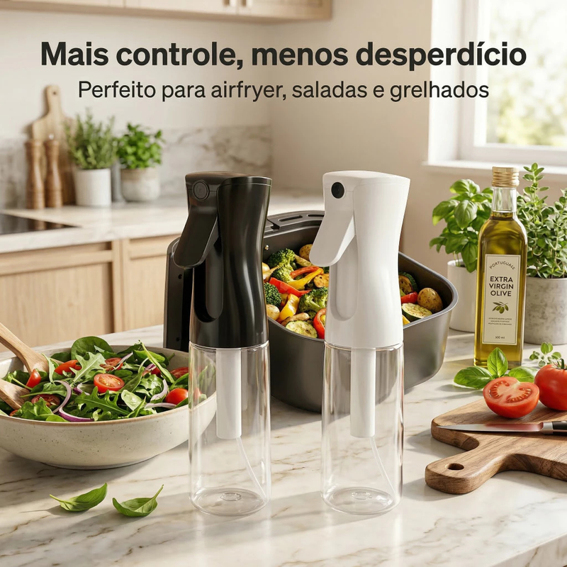 Spray Borrifador de Azeite Pulverizador automático para cozinha de vidro água Óleo Vinagre