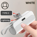Mini Power Bank Portátil 10.000mAh Apple/Type-C | Villare Beleza