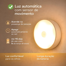 Luminária LED com Sensor de Movimento Sem Fio Recarregável – Villare Beleza