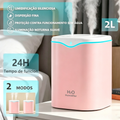 Umidificador de Ar 2L 24h com 2 Saídas LED | Villare Beleza
