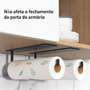 Suporte de rolo de toalha de papel de cozinha não poroso montado na parede ES
