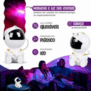 Mini Projetor Astronauta Galáxia Luz Noturna Estrela LED Decoração Quarto Infantil USB Rotação 360°