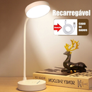 Luminária de Mesa para estudo de LED Recarregável 3 Cores | Villare