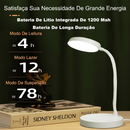 Luminária De Mesa LED Recarregável Com Luz Proteção Olho Usb Abajur Para Quarto Dormitório